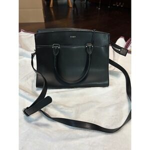 DKNY Black Satchel Crossbody Bag Purse Handbag Removable‎ Strap